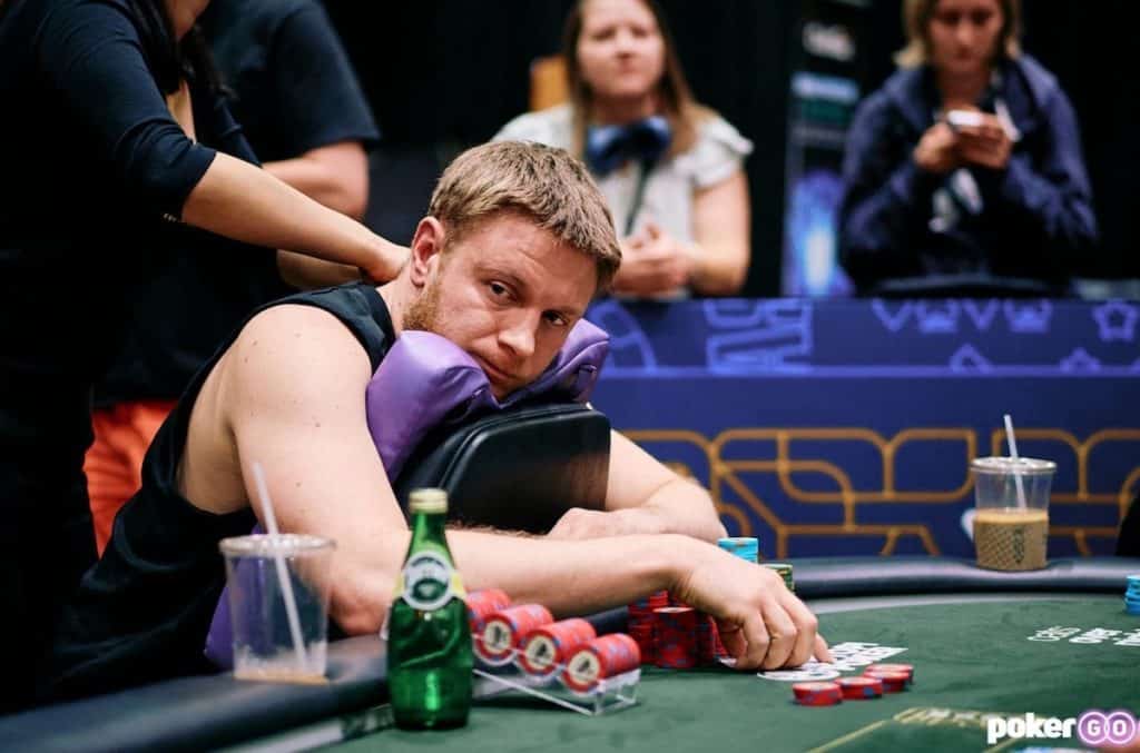 Sam Soverel Amasses a Massive Stack in Pursuit of Third Bracelet