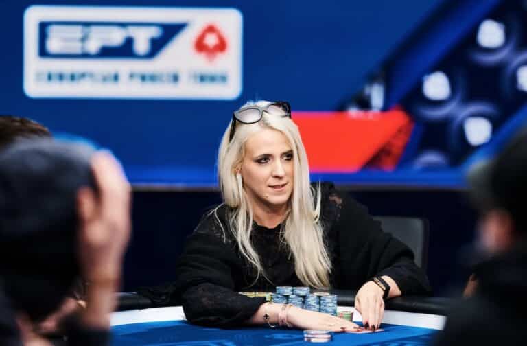 Scène de victoire au poker